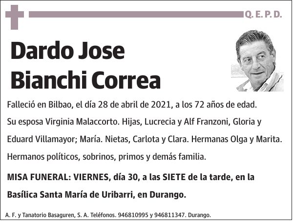 Dardo Jose Bianchi Correa