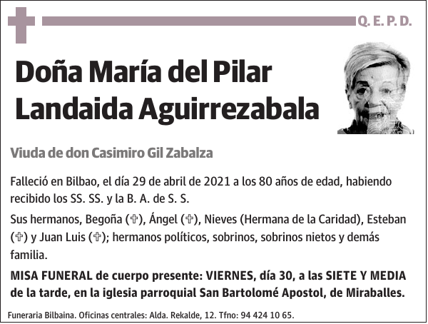 María del Pilar Landaida Aguirrezabala