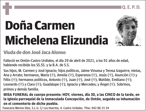 Carmen Michelena Elizundia