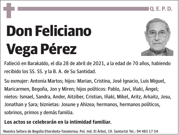 Feliciano Vega Pérez