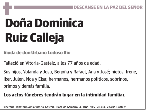 Dominica Ruiz Calleja