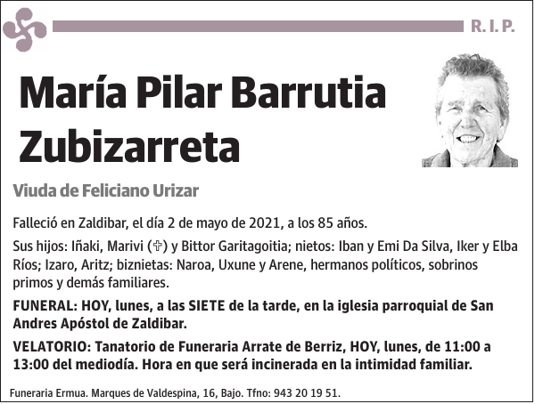 María Pilar Barrutia Zubizarreta