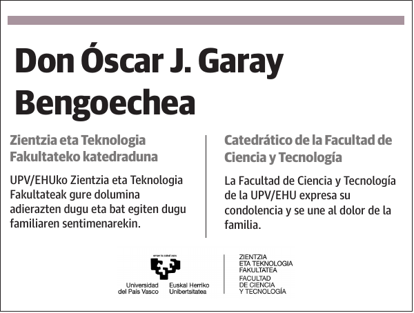 Óscar J. Garay Bengoechea