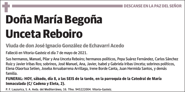 María Begoña Unceta Reboiro