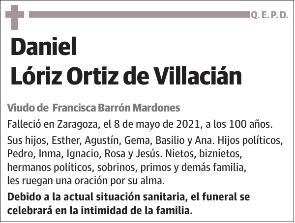 Daniel Lóriz Ortiz de Villacián