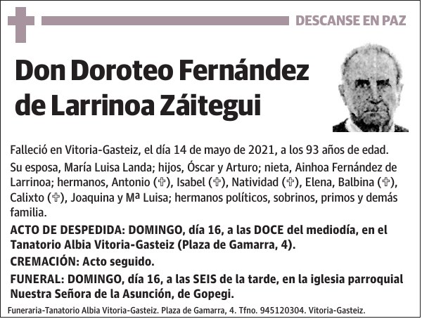 Doroteo Fernández de Larrinoa Záitegui