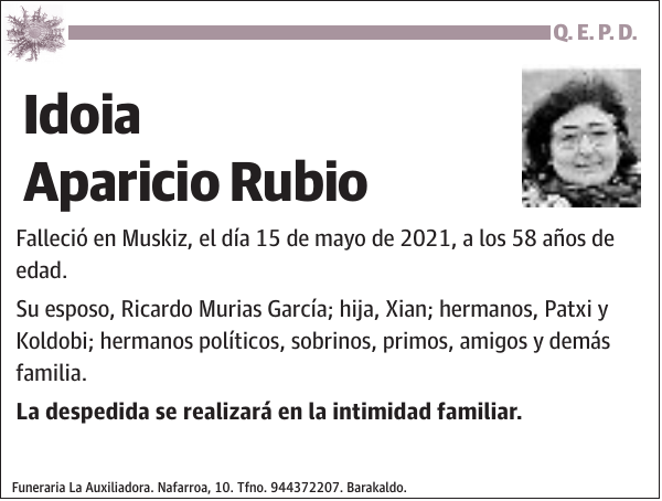 Idoia Aparicio Rubio