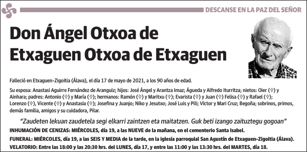 Ángel Otxoa de Etxaguen Otxoa de Etxaguen