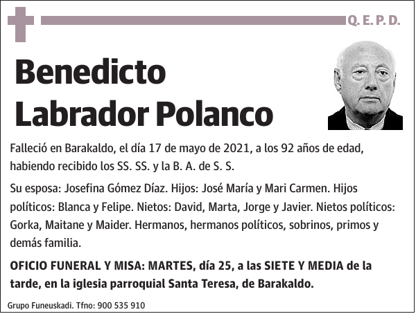 Benedicto Labrador Polanco