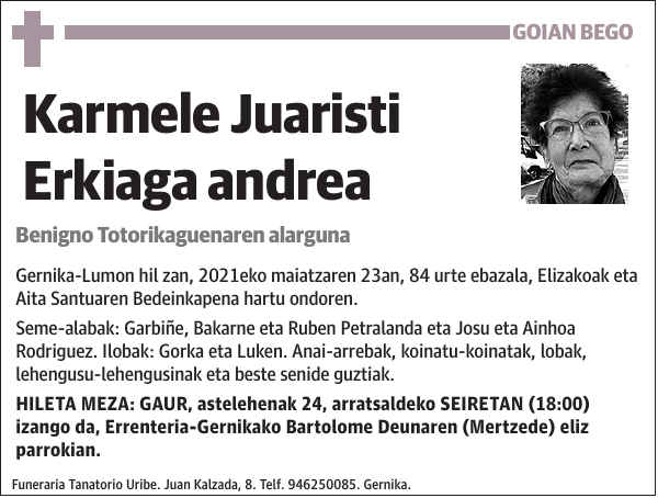 Karmele Juaristi Erkiaga