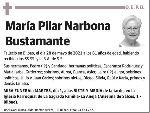 NARBONA BUSTAMANTE,MARIA PILAR