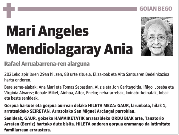 Mari Angeles Mendiolagaray Ania