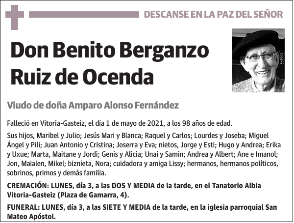 Benito Berganzo Ruiz de Ocenda