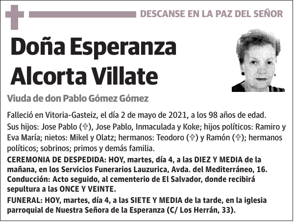 Esperanza Alcorta Villate