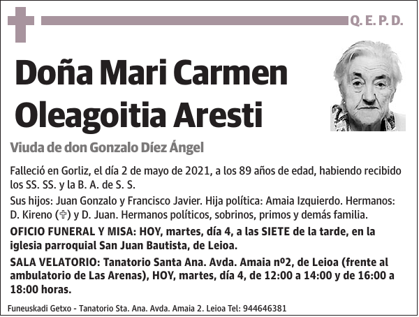 Mari Carmen Oleagoitia Aresti