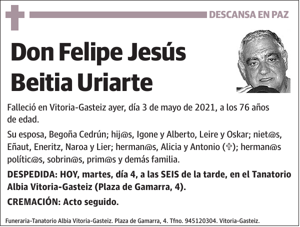 Felipe Jesús Beitia Uriarte