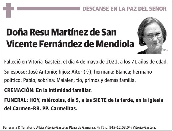 Resu Martínez de San Vicente Fernández de Mendiola