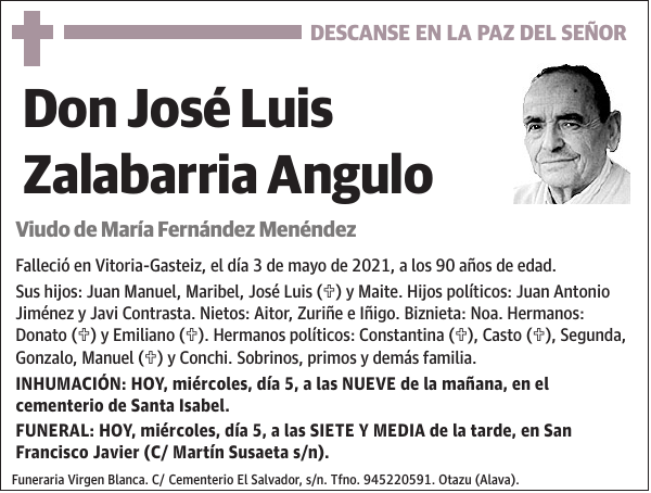 José Luis Zalabarria Angulo