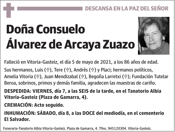 Consuelo Álvarez de Arcaya Zuazo