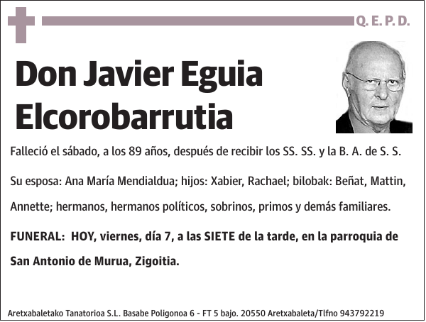 Javier Eguia Elcorobarrutia