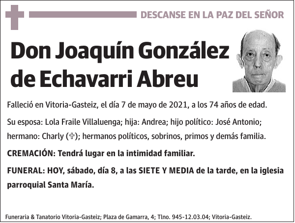 Joaquín González de Echavarri Abreu