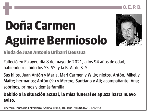 Carmen Aguirre Bermiosolo