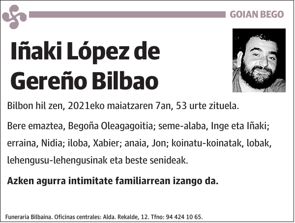 Iñaki López de Gereño Bilbao