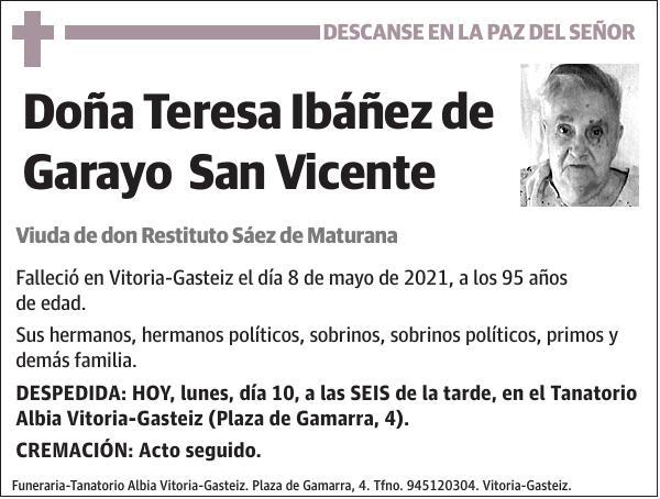 Teresa Ibáñez de Garayo San Vicente