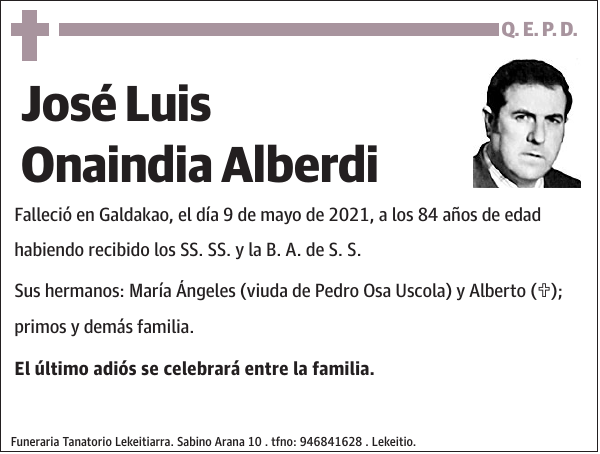 José Luis Onaindia Alberdi