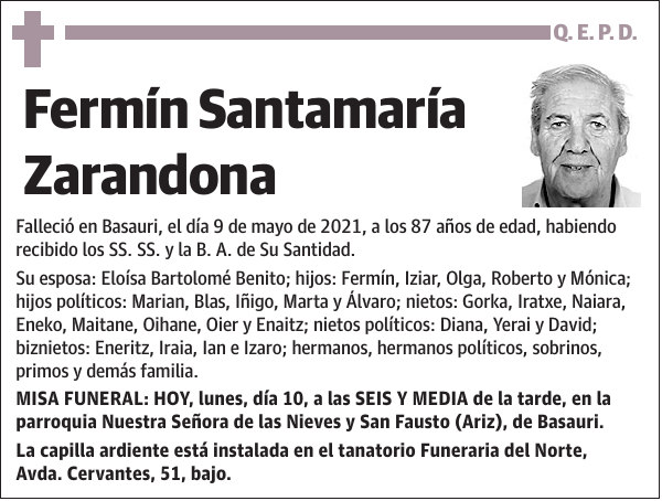 Fermín Santamaría Zarandona