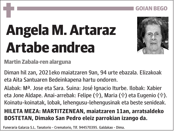 Angela M. Artaraz Artabe