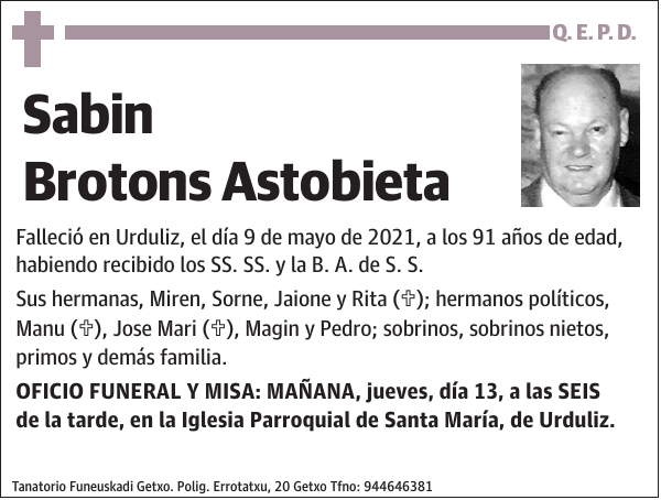 Sabin Brotons Astobieta