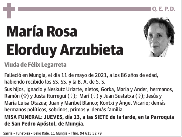 María Rosa Elorduy Arzubieta