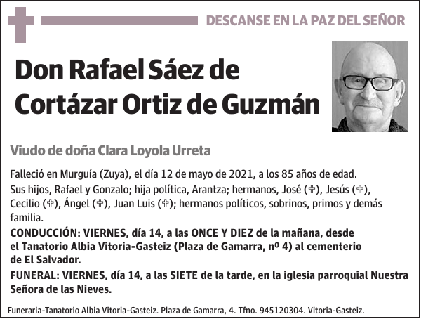 Rafael Sáez de Cortázar Ortiz de Guzmán