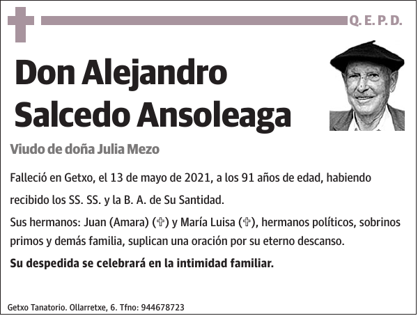 Alejandro Salcedo Ansoleaga