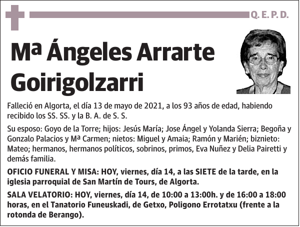 Mª Ángeles Arrarte Goirigolzarri