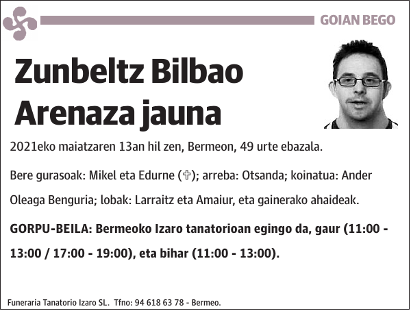 Zunbeltz Bilbao Arenaza