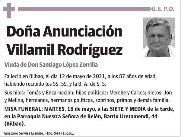 Anunciación Villamil Rodríguez