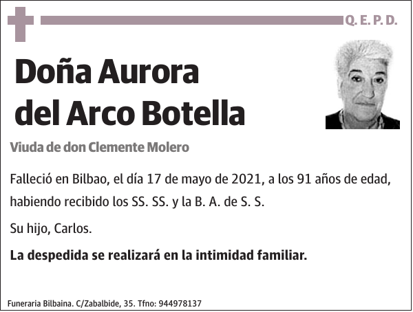 Aurora del Arco Botella