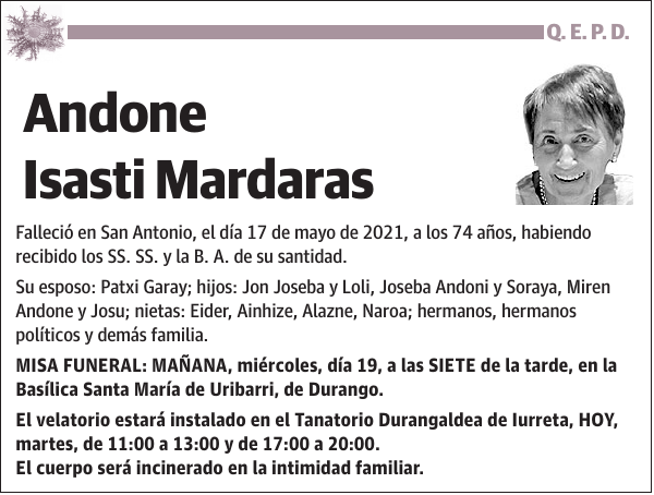 Andone Isasti Mardaras