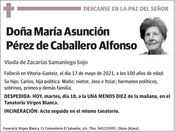 María Asunción Pérez de Caballero Alfonso