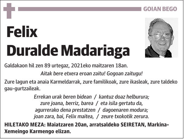 Felix Duralde Madariaga