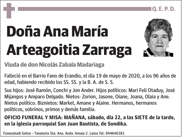 Ana María Arteagoitia Zarraga