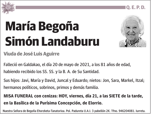 María Begoña Simón Landaburu