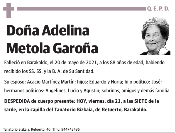 Adelina Metola Garoña