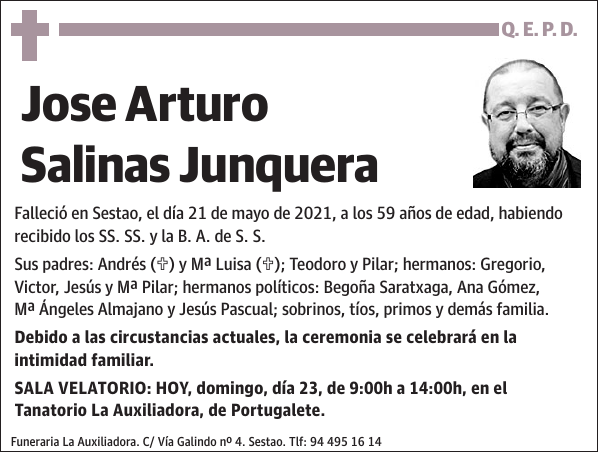 Jose Arturo Salinas Junquera