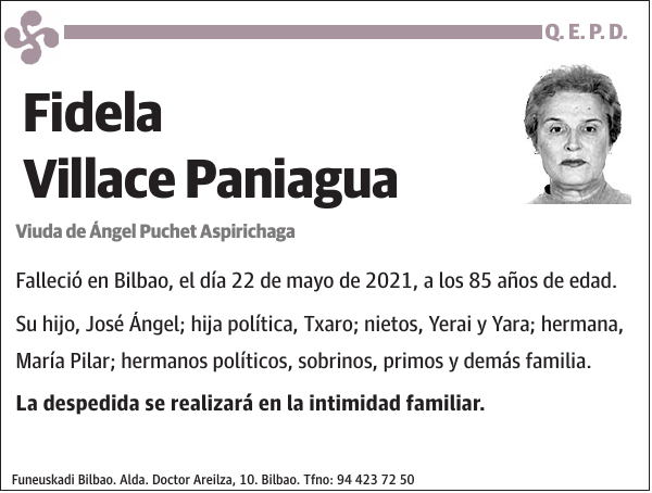 Fidela Villace Paniagua