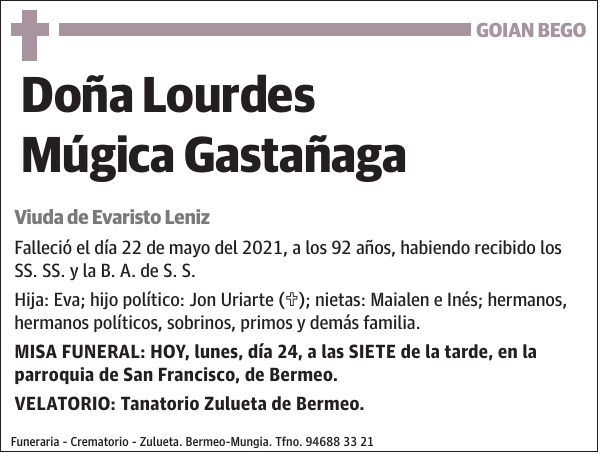 Lourdes Múgica Gastañaga