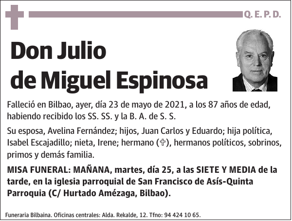 Julio de Miguel Espinosa