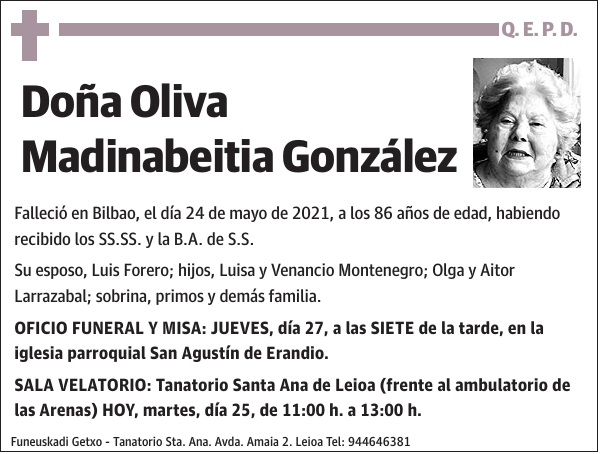 Oliva Madinabeitia González